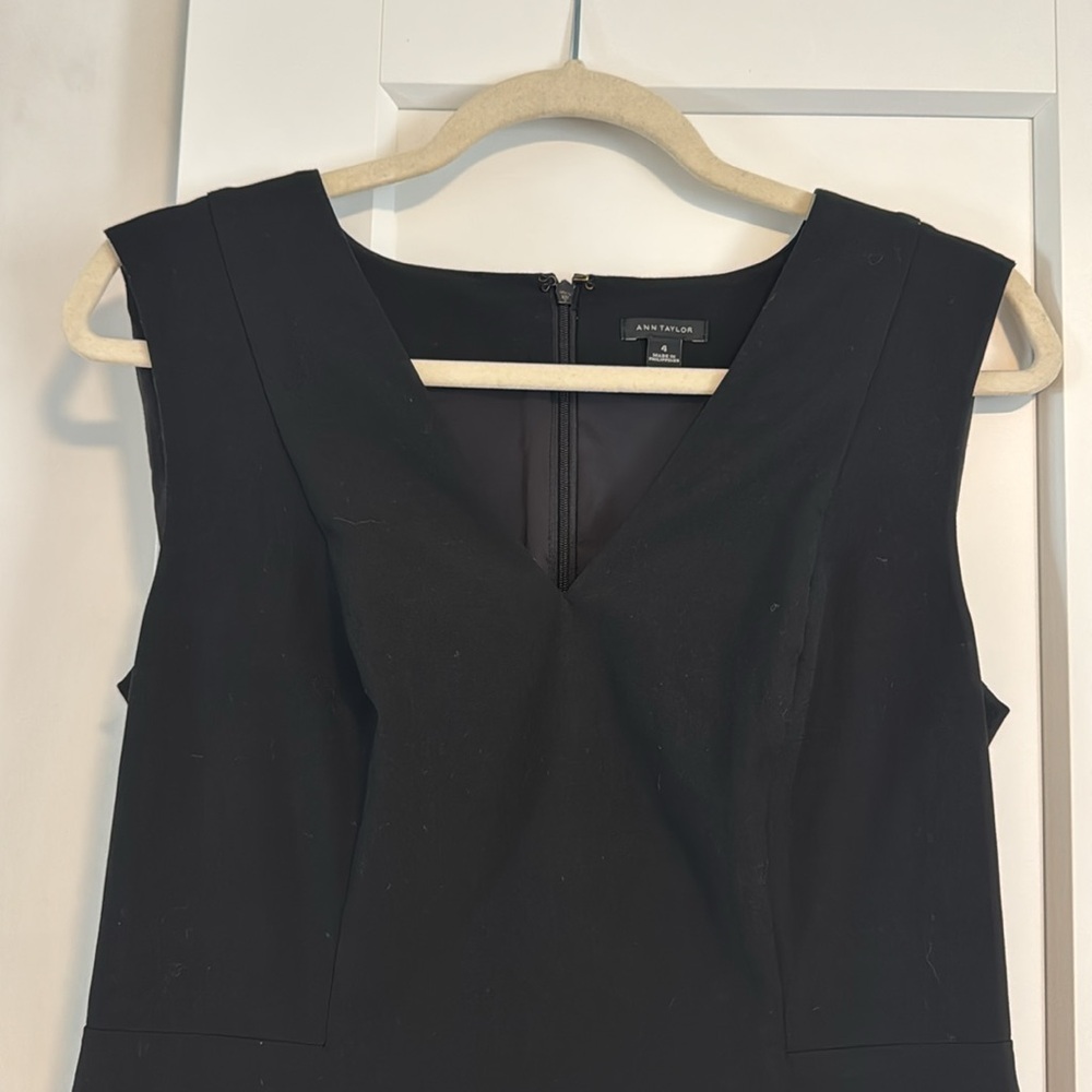 Ann Taylor Classic Black Sheath Dress - Picture 2 of 6